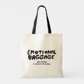Emotionele Bagage Handlettered Schattige Funny Tote Bag (Achterkant)