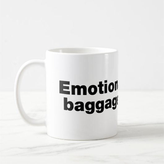 Emotionele bagage koffiemok (Links)