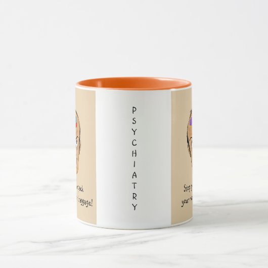 Emotionele bagage! -Psychiatrische Humor Mok (Midden)