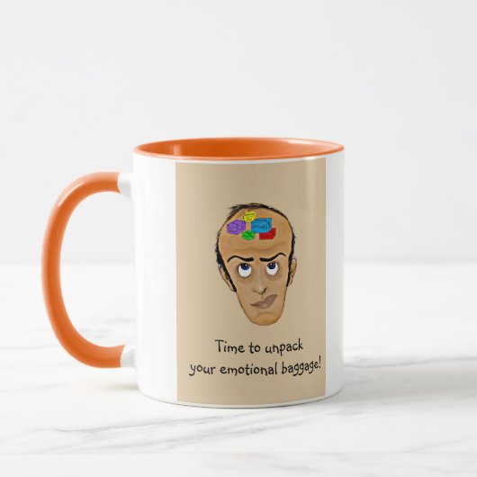 Emotionele bagage! -Psychiatrische Humor Mok (Links)
