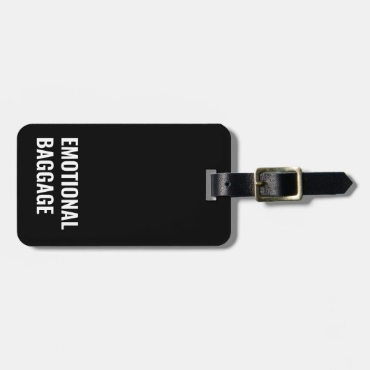 Emotionele Bagage Sarcastisch Grappig Gezegde Bagagelabel (Voorkant horizontaal)