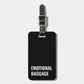 Emotionele Bagage Sarcastisch Grappig Gezegde Bagagelabel (Voorkant verticaal)