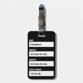 Emotionele Bagage Sarcastisch Grappig Gezegde Bagagelabel (Achterkant verticaal)