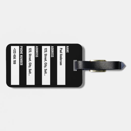 Emotionele Bagage Sarcastisch Grappig Gezegde Bagagelabel (Achterkant horizontaal)