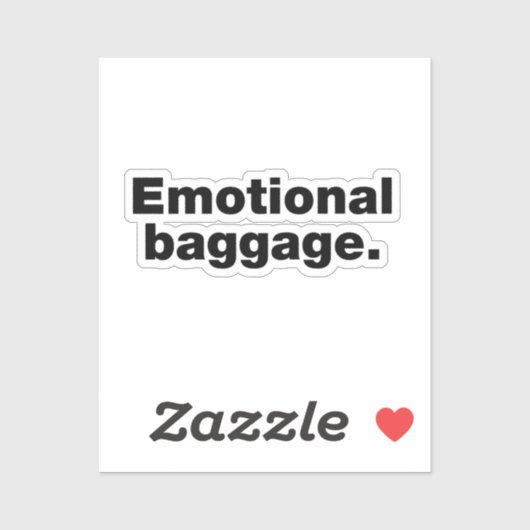 Emotionele bagage sticker (Vel)