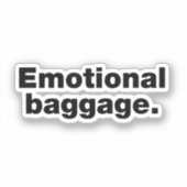Emotionele bagage sticker (Voorkant)