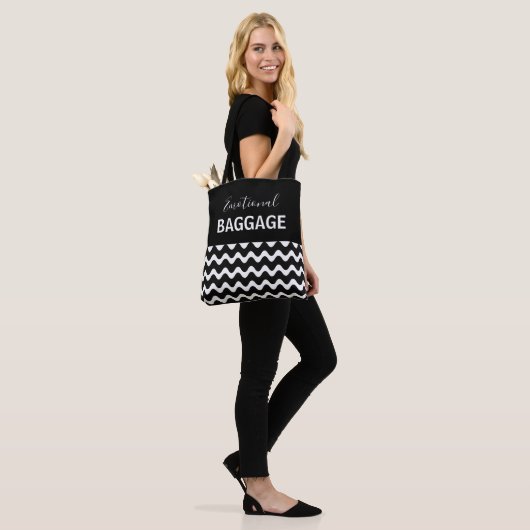 Emotionele bagage tote bag (Op model)