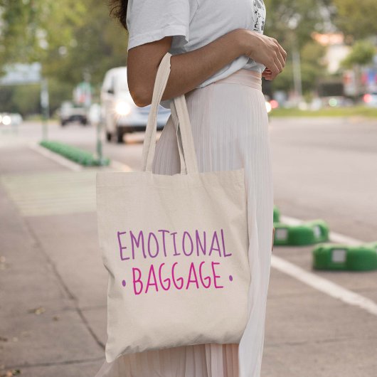 Emotionele bagage tote bag