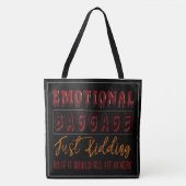 Emotionele bagage tote bag (Voorkant)
