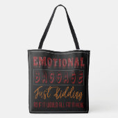 Emotionele bagage tote bag (Achterkant)