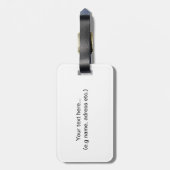 "EMOTIONELE BAGAGE"-typografie Bagagelabel (Achterkant verticaal)