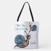 Emotionele bemoedigende boodschap Pastel Fluid Col Tote Bag (Voorkant)