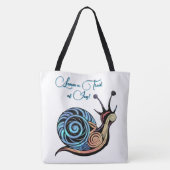 Emotionele bemoedigende boodschap Pastel Fluid Col Tote Bag (Achterkant)