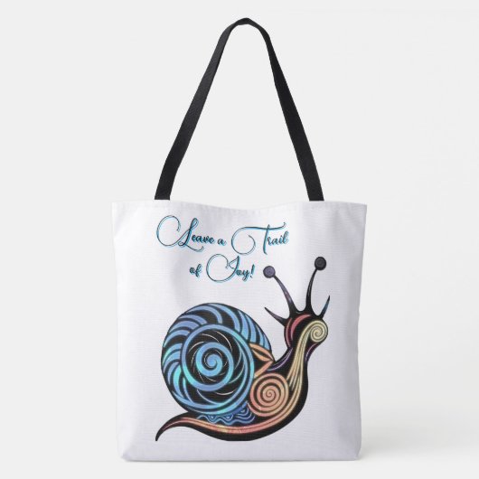 Emotionele bemoedigende boodschap Pastel Fluid Col Tote Bag (Achterkant)