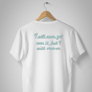 Emotionele Bevestiging Handgeschreven Blauwe Inkt Tri-Blend Shirt