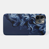 Emotionele blauwe rook kunst Case-Mate iPhone case (Achterkant (horizontaal))