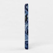 Emotionele blauwe rook kunst Case-Mate iPhone case (Achterkant/rechts)