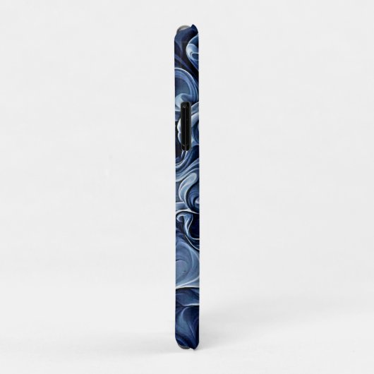 Emotionele blauwe rook kunst Case-Mate iPhone case (Achterkant/rechts)