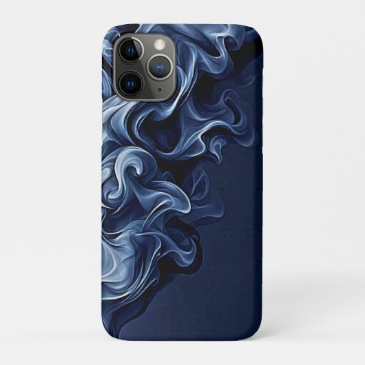 Emotionele blauwe rook kunst Case-Mate iPhone case (Achterkant)