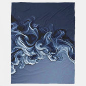 Emotionele blauwe rook kunst fleece deken (Voorkant)