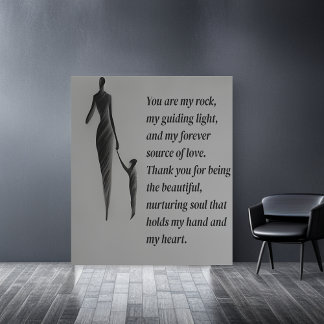 Emotionele Bond: Houtskoolschets van een moeder en Poster