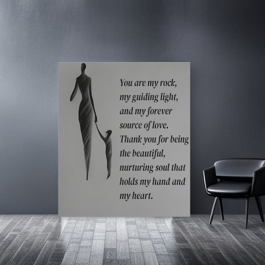 Emotionele Bond: Houtskoolschets van een moeder en Poster