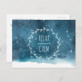 Emotionele Essential Oils Class of Starry Sky Briefkaart (Voorkant / Achterkant)