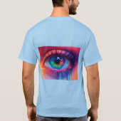 Emotionele Eye Tear Back Print T-shirt – Subtiel G (Achterkant)