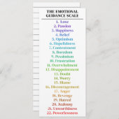 Emotionele geleidingsschaal Rainbow Large Bladwijz (Voorkant / Achterkant)