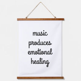Emotionele genezing houten wandtapijt hangend wandkleed