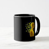 Emotionele Genezing Silhouet • Bloemblaadje Vrijla Mok (Voorkant rechts)