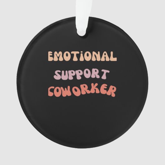 Emotionele Help Collega Classic Meme Ornament (voorkant)