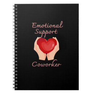Emotionele Help Collega Virale Quote en Luiheid Notitieboek