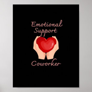 Emotionele Help Collega Virale Quote en Luiheid Poster
