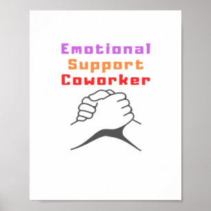 Emotionele hulp beste collega poster