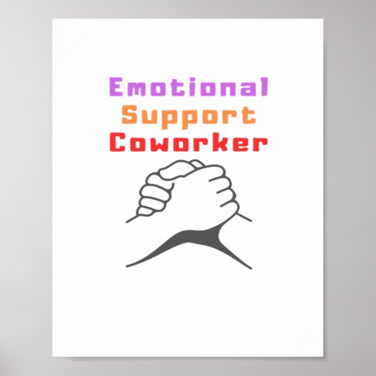 Emotionele hulp beste collega poster (Voorkant)