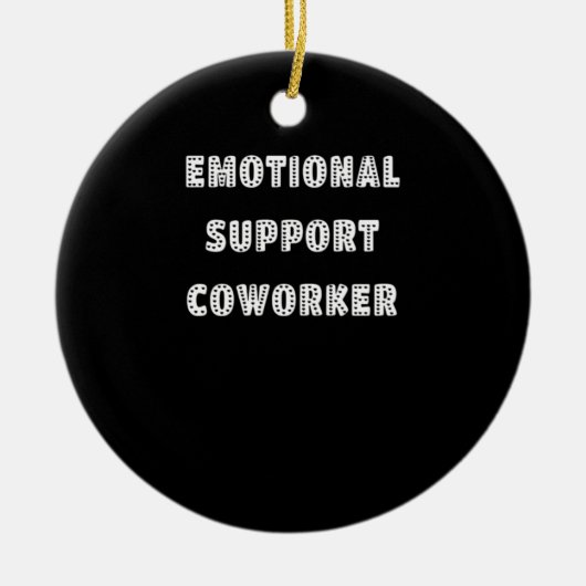 Emotionele hulp Collega Chill Meme Keramisch Ornament (Voorkant)