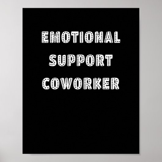 Emotionele hulp Collega Chill Meme Poster (Voorkant)