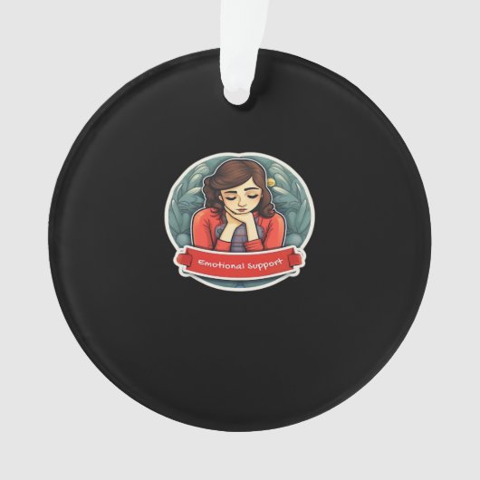 Emotionele hulp Collega Chilling Meme Ornament (voorkant)