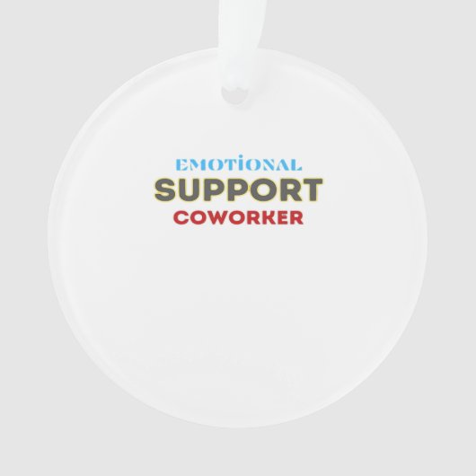 Emotionele hulp Collega, Collega Gift, Collega F Ornament (voorkant)