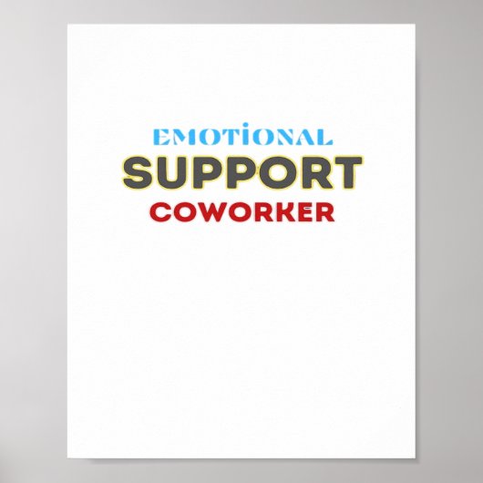 Emotionele hulp Collega, Collega Gift, Collega F Poster (Voorkant)