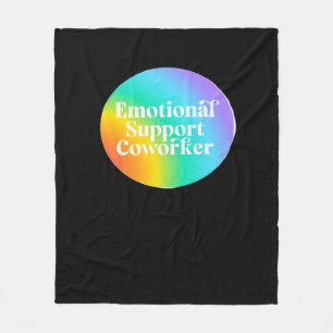 Emotionele hulp collega grappig fleece deken