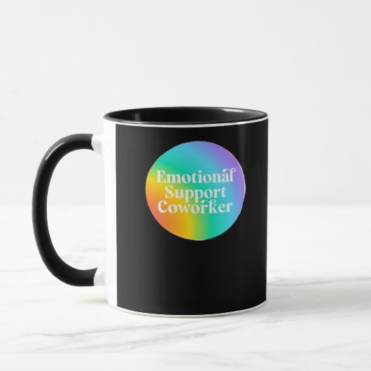 Emotionele hulp collega grappig mok (Links)