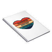 Emotionele hulp collega grappig notitieboek (Rechterzijde)
