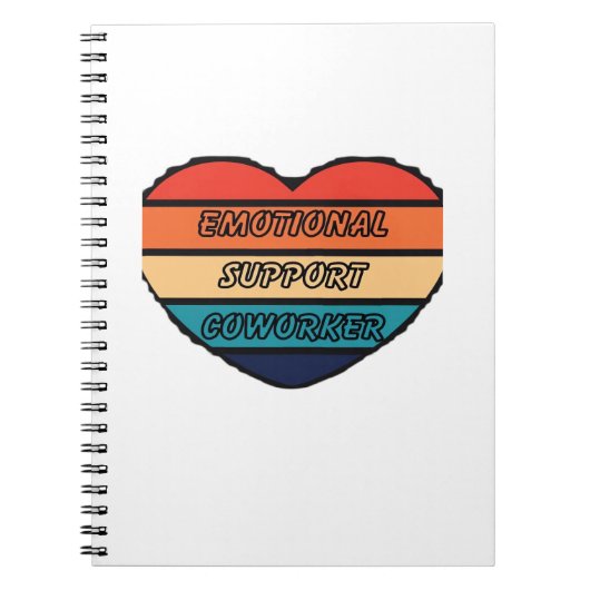 Emotionele hulp collega grappig notitieboek (Voorkant)