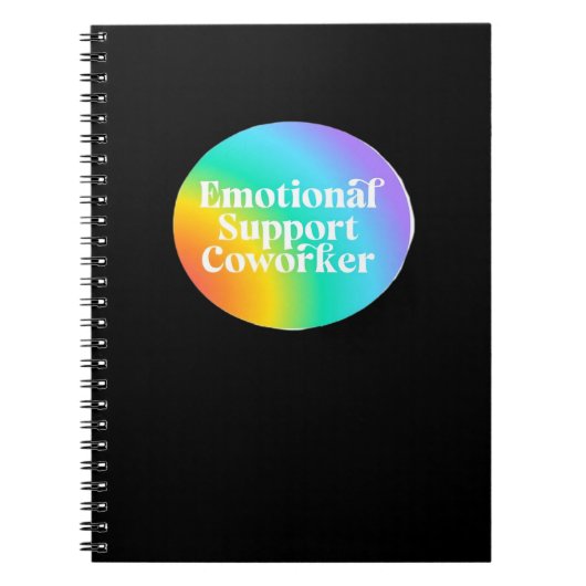 Emotionele hulp collega grappig notitieboek (Voorkant)