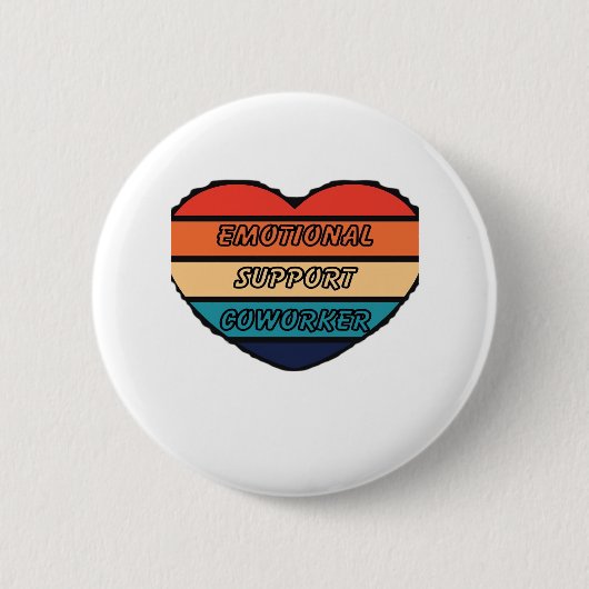 Emotionele hulp collega grappig ronde button 5,7 cm (Voorkant)