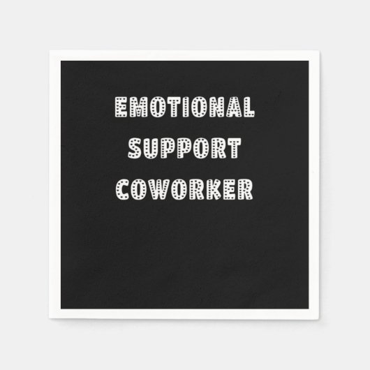 Emotionele Hulp Collega Relax Meme Servet (Voorkant)