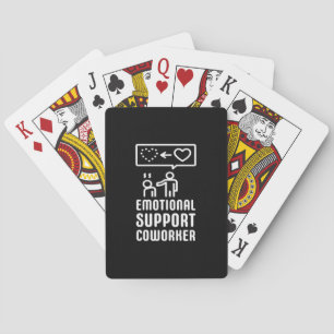 Emotionele Hulp Collega Tekst En Grafisch Ontwerp Pokerkaarten