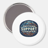 Emotionele hulp collega, typografie Classic Magneet (Voorkant / Achterkant)